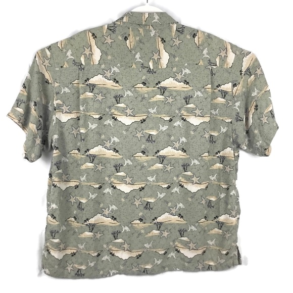 Route 66 Hawaiian Shirt Mens XL Camp Tropical Print Short Sleeve Rayon Beach - Picture 2 of 6